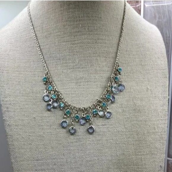 VCLM Vintage Rhinestone Antique Style Silver Tone BUNDLE Necklace - Picture 4 of 9